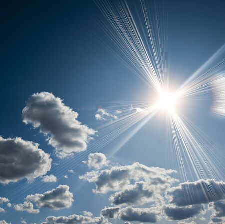 Sun raysの写真素材