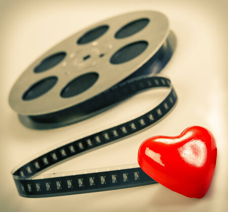 bright red heart symbol of Valentineの写真素材