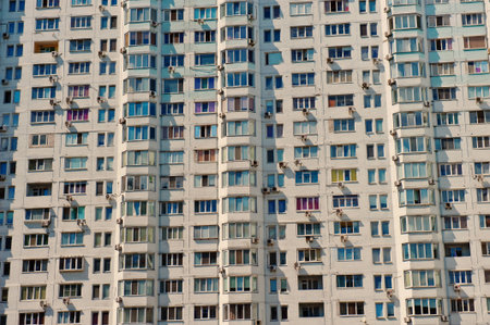 modern apartment building, city sleeping area のeditorial素材