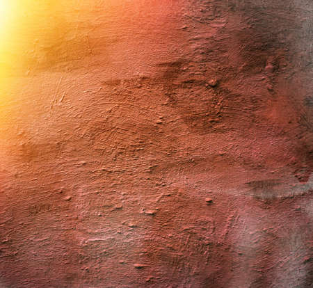 plaster surface of the old wall, sunny dayの写真素材