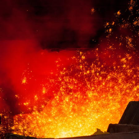 Smelting of metal casting, metallurgical production