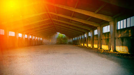 An old warehouse buildingの写真素材