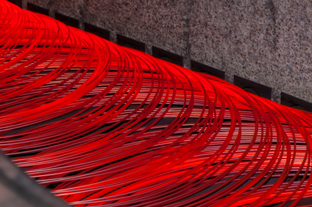 manufacturing wire Steel Worksの写真素材