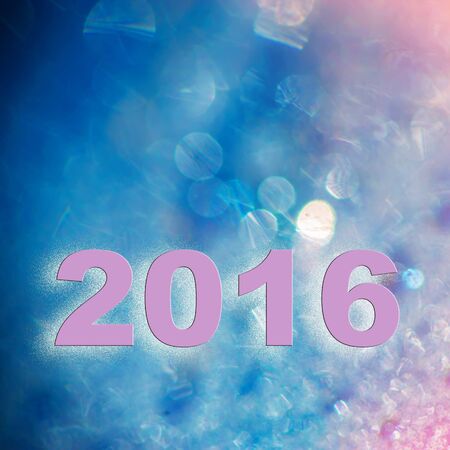 New year 2016. Colorful dots design.