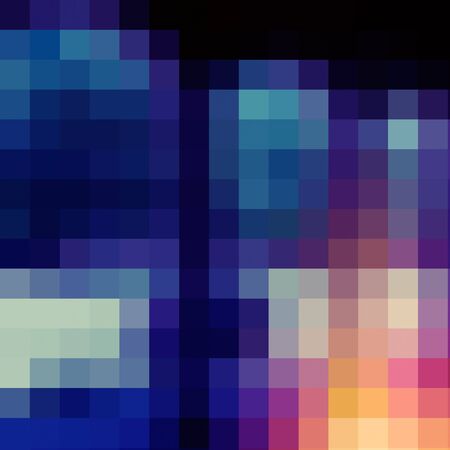 Abstract modern multicolored mosaic background square elementsの写真素材