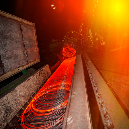 Metallurgical equipment and technology of the production of metal products.の写真素材