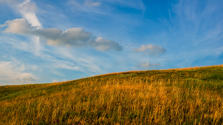 Sky and hillside in the countryside landscape