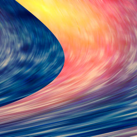 Multicolored blurred curved lines.の写真素材
