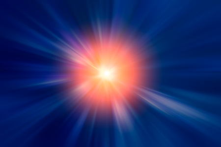 blurred multicolored radial rays expressive abstract compositionの写真素材