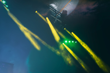 scene lighting with scenic light during a concert