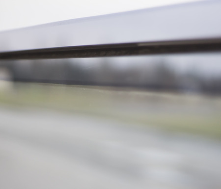 Fencing communications in the city. Blurred light background. Urban.の写真素材