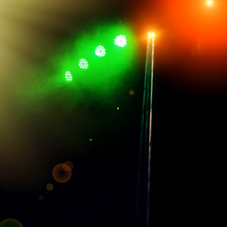 Concert lighting during the show. Blur background concert lighting on stage.の写真素材