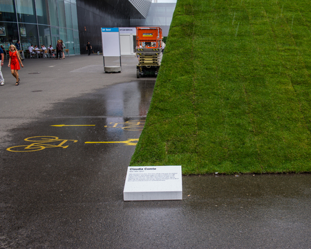 BASEL, SWITZERLAND - JUNE 12 2017: Exhibition Center in Basel Switzerland. An annual art event - Art...
