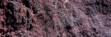 hematite ore destroyed by climatic conditions. Banner for design.
