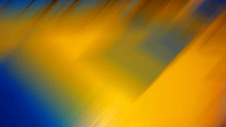 abstract composition, diagonal yellow and blue lines, blurred background. Web banner. For design.の写真素材