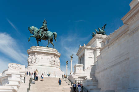 Monument of the Vittorio Emanuele II in Romeの写真素材