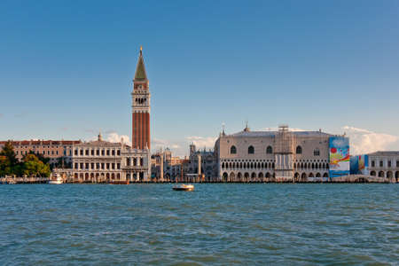 View at the San Marco square in Veniceの写真素材