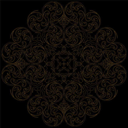 Abstract background with damask pattern Easily editable vector imageのイラスト素材