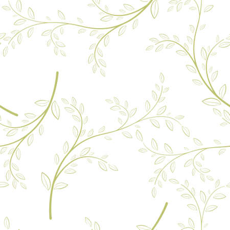 Seamless leaves background Easily editable vector imageのイラスト素材