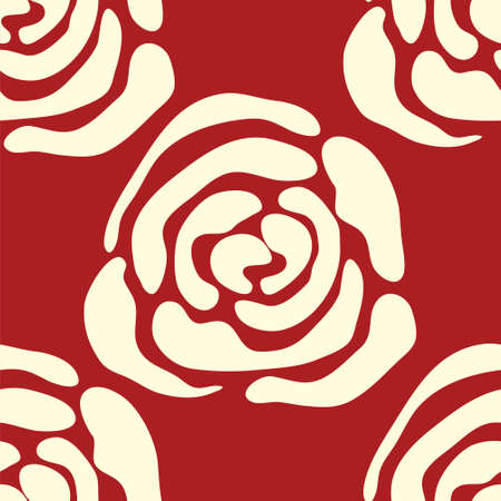 seamless roses patternのイラスト素材