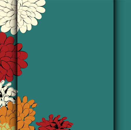 Beautiful pattern in small abstract flower. Small colorful flowers. White background. Small cute simple spring flowers.のイラスト素材