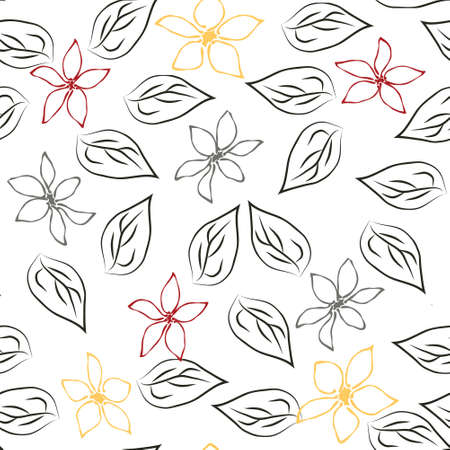 Abstract flower seamless pattern backgroundのイラスト素材