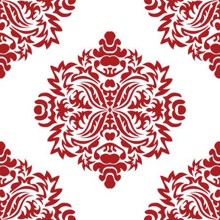 Seamless background in the style of Damascusのイラスト素材