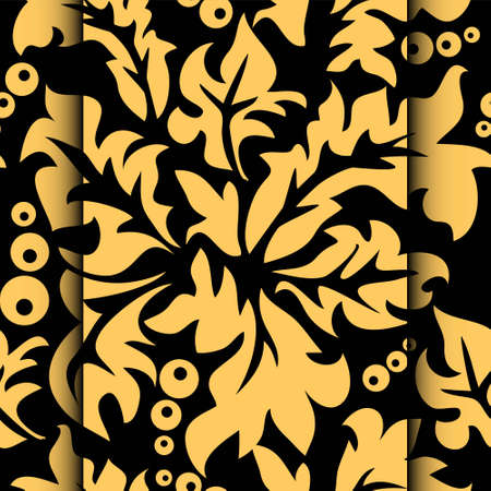 Vector illustration of Damascus style seamless patternのイラスト素材