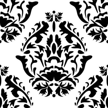 Seamless background in the style of Damascusのイラスト素材