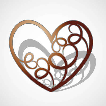 heard icon flat design vector illustration background eps 10.のイラスト素材