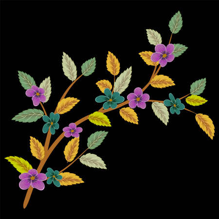 Leaf green tree vector illustrationのイラスト素材