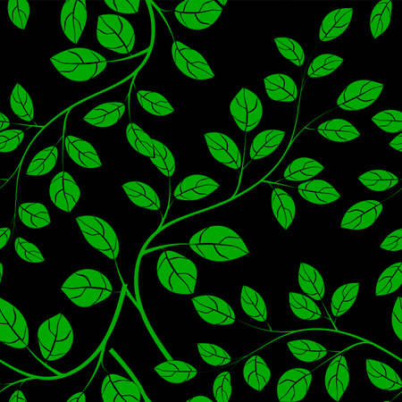 Beautiful leaves seamless pattern vector illustration eps 10のイラスト素材