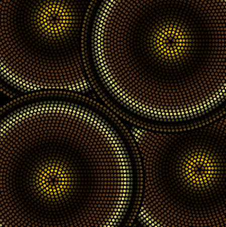 Background with the colored circles in a vector.のイラスト素材