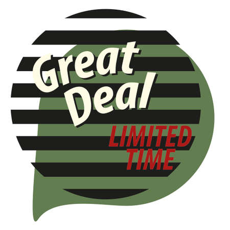 Great Deals Sign Illustration Design Vector EPS 10のイラスト素材