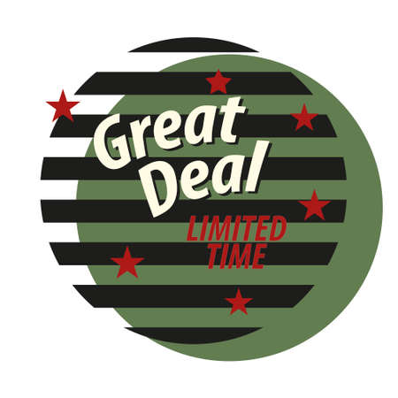 Great Deals Sign Illustration Design Vector EPS 10のイラスト素材