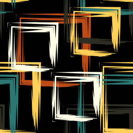 Squares in baroque color abstraction vector illustration eps 10のイラスト素材