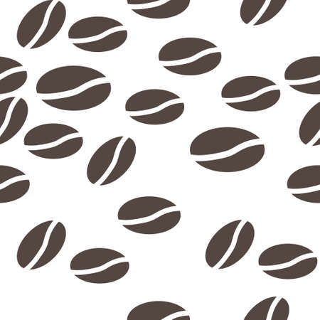 Coffee grains seamless pattern vector illustration eps 10のイラスト素材