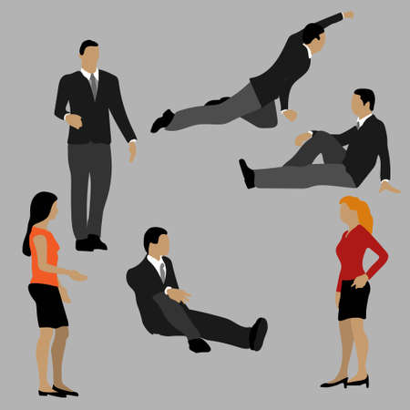 People  in office clothes  vector image eps 10のイラスト素材