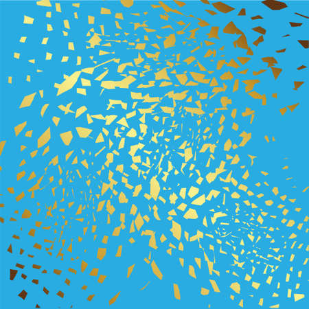 Golden sequins, great design for any purposes. Color gradient. Vector light abstract technology background. Digital blue background. Carnival festive banner design. Light blue vector pattern.のイラスト素材