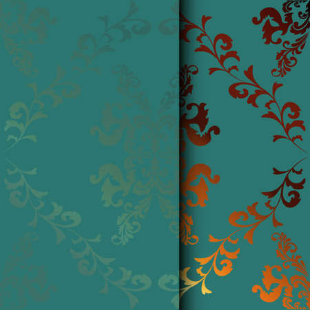 Golden sequins, great design for any purposes. Color gradient. Vector light abstract technology background. Digital blue background. Carnival festive banner design. Light blue vector pattern.のイラスト素材