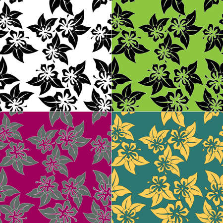 Modern abstract black seamless pattern on white backdrop. Abstract repeat background. Textile design. Modern floral background. Beautiful illustration for decoration design. Seamless floral pattern.のイラスト素材