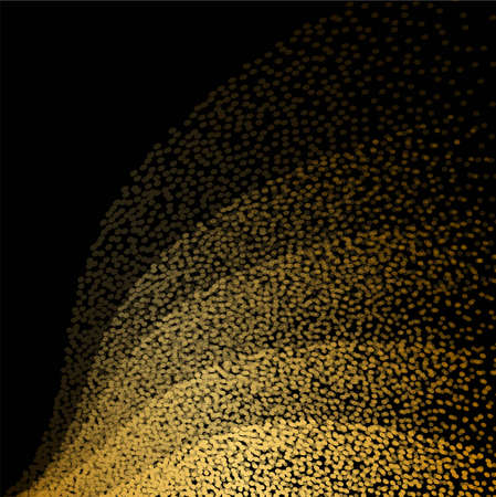 Abstract gold and black shiny backgroundのイラスト素材