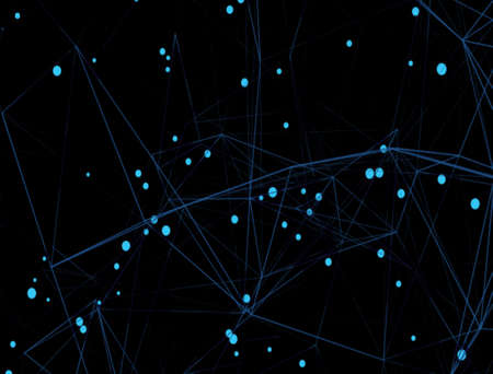 Trendy line art advertising with abstract lines on dark background for decoration design. Graphic...