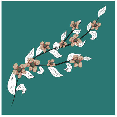 Flowers, great design for any purposes. Vector design template. Spring floral vector illustration. Summer garden texture.のイラスト素材