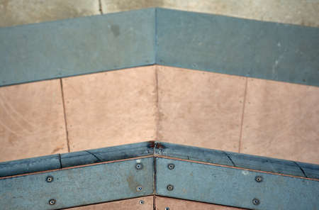 detail of a top view of a skateboarding track