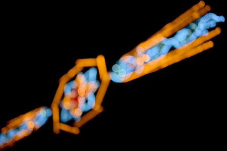 detail of Christmas lights out of focus