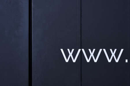 www inscription on a metal structure