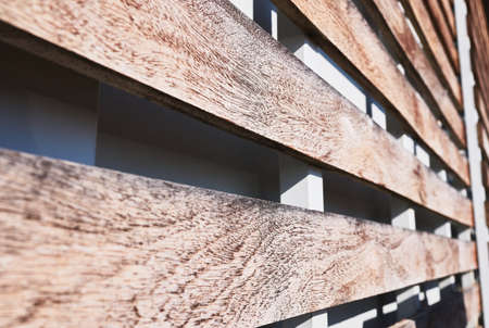 detail of the wooden structure of an outdoor shed