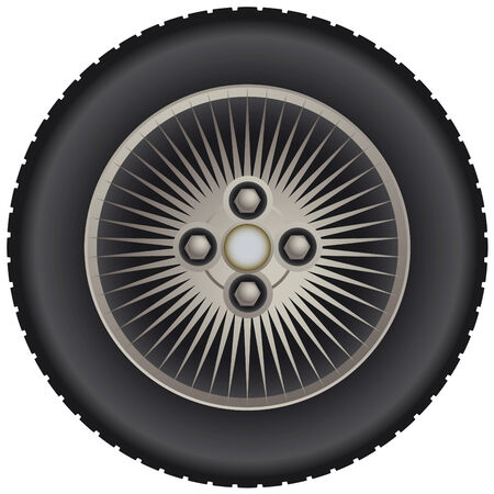 Car spoke wheelのイラスト素材