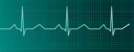 Heart pulse monitorのイラスト素材